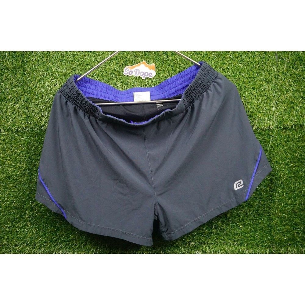 RoadRunner Sports Solid Black Running Shorts - Women's Size L